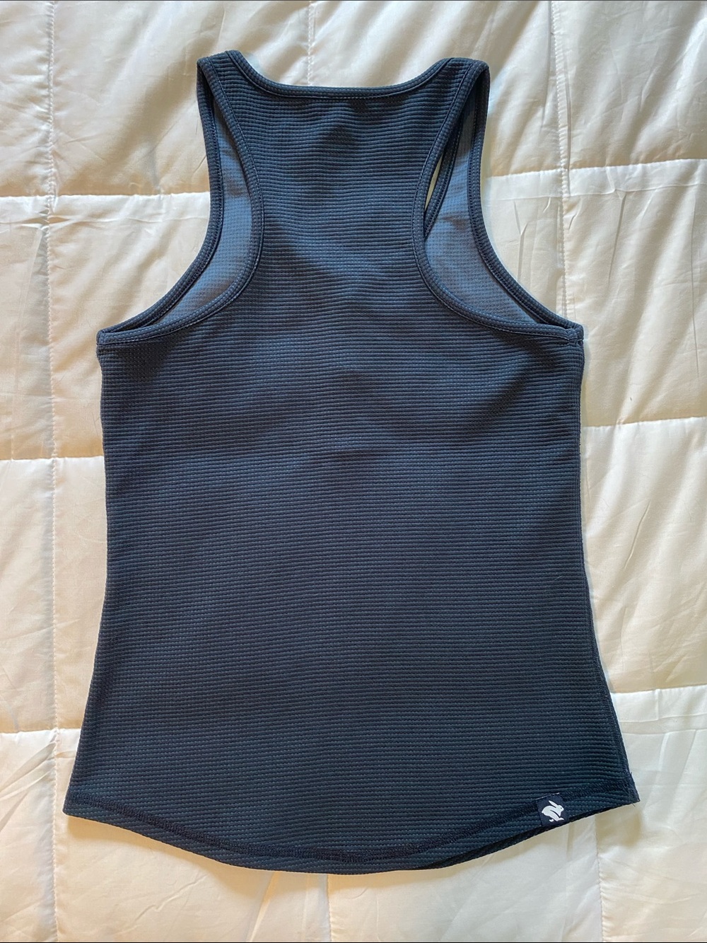 Rabbit Navy Racerback Henley Tank Top - Picture 3 of 6